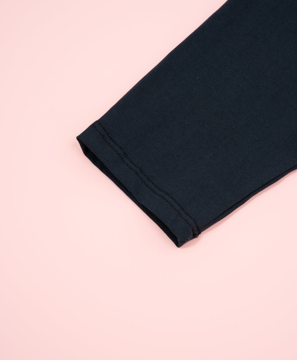 Long-sleeved bow nightdress