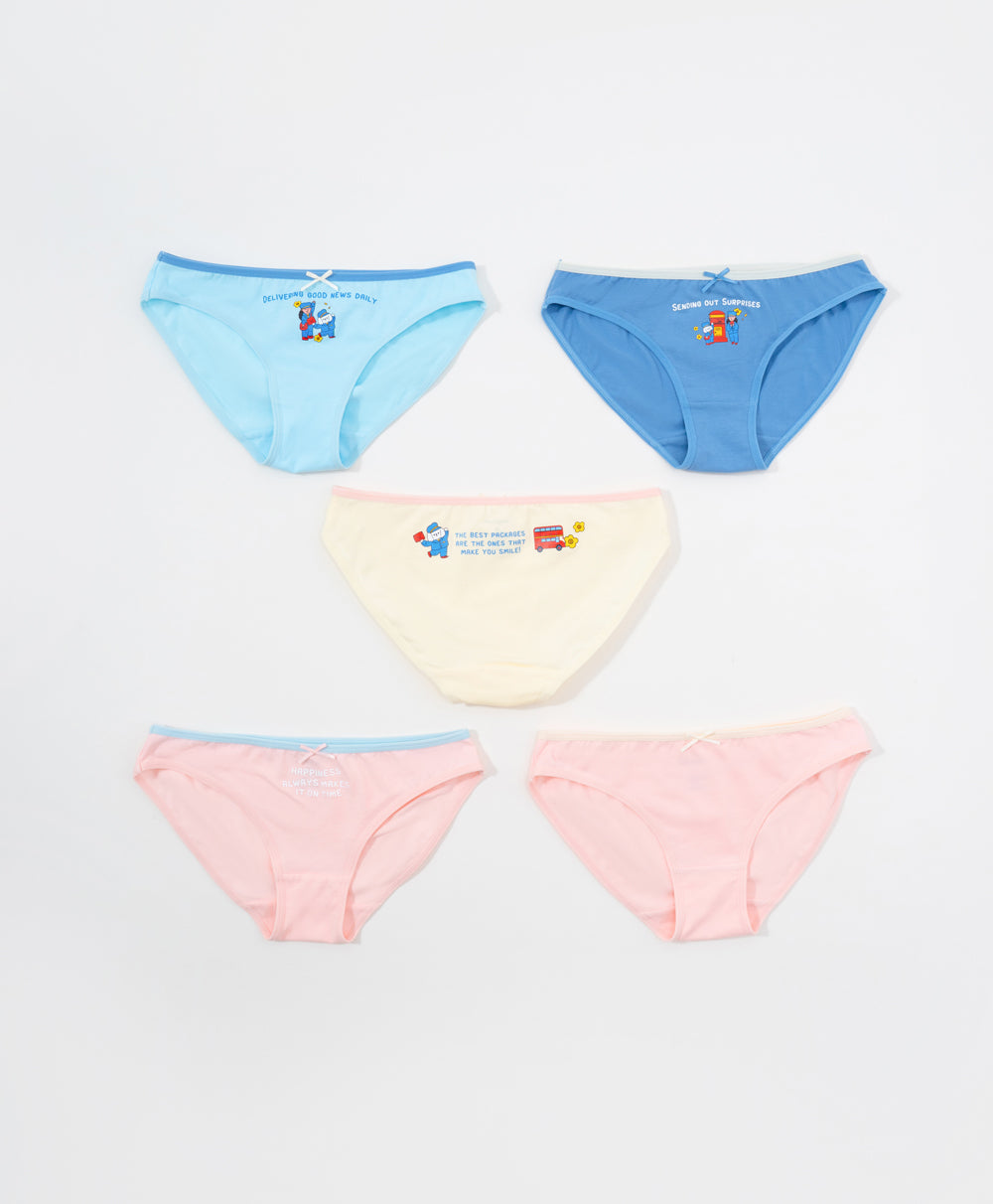 5-pack Low Waist Mini Graphic Panties