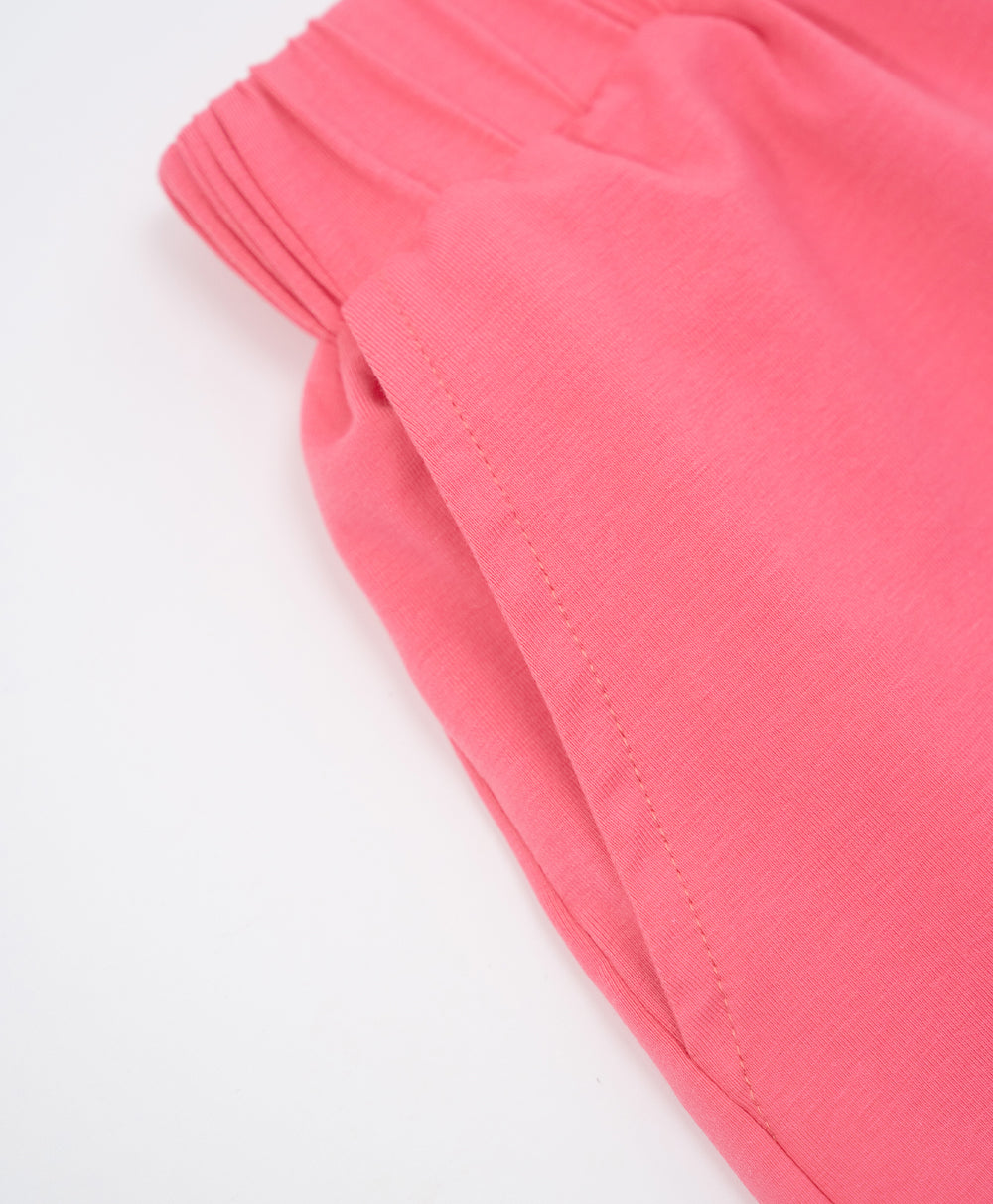 Girls' Pink Top and Shorts Pajama Set