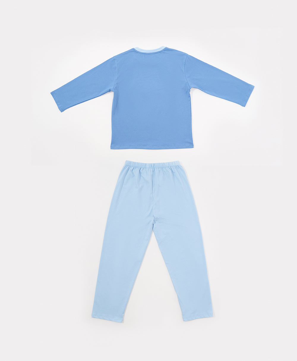 Children's Bedtime Bubble Bath  Long Sleeve T-shirt and Pants Sleep Set
