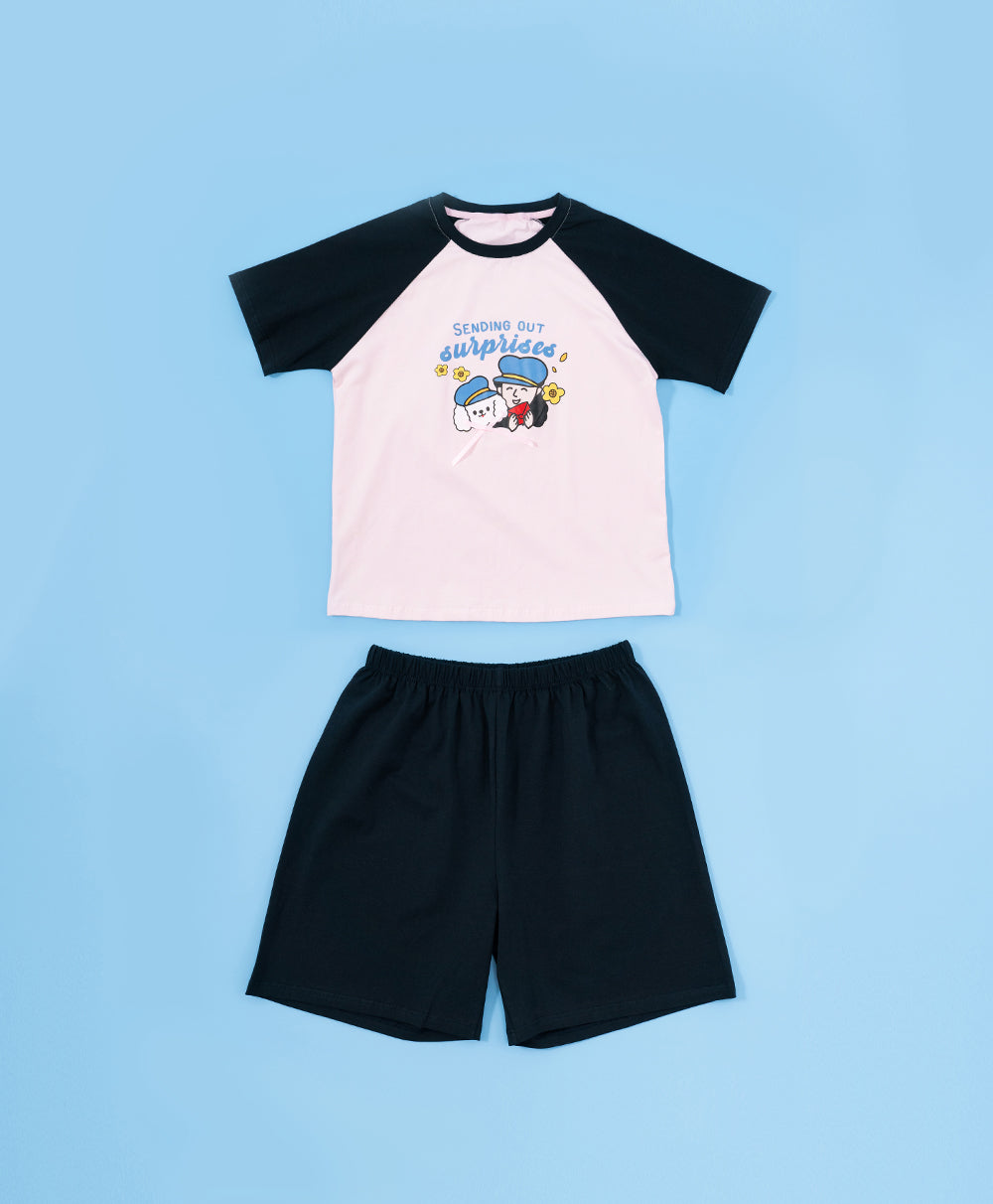 3/4 Sleeve Top & Shorts Sleep Set