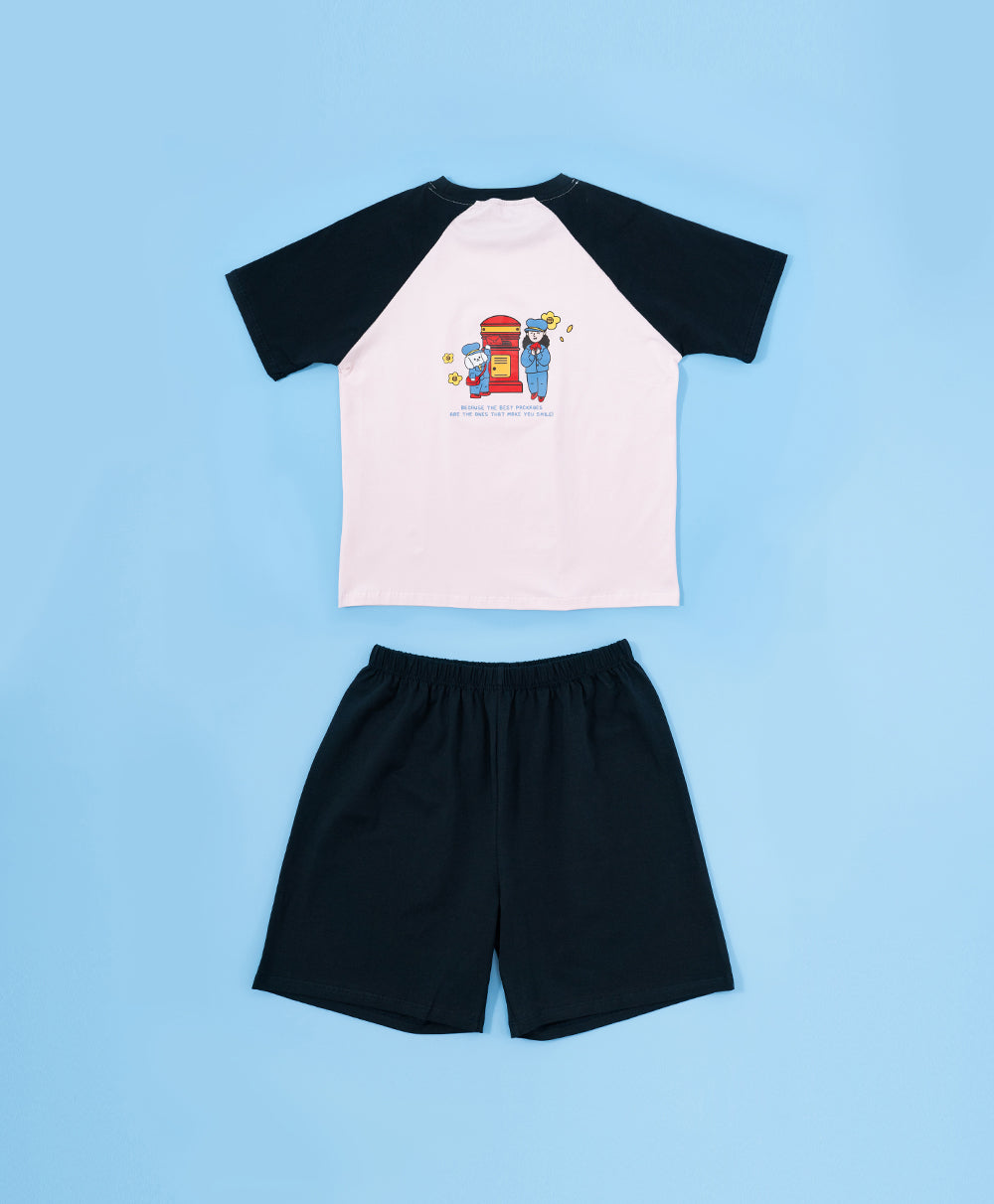 3/4 Sleeve Top & Shorts Sleep Set