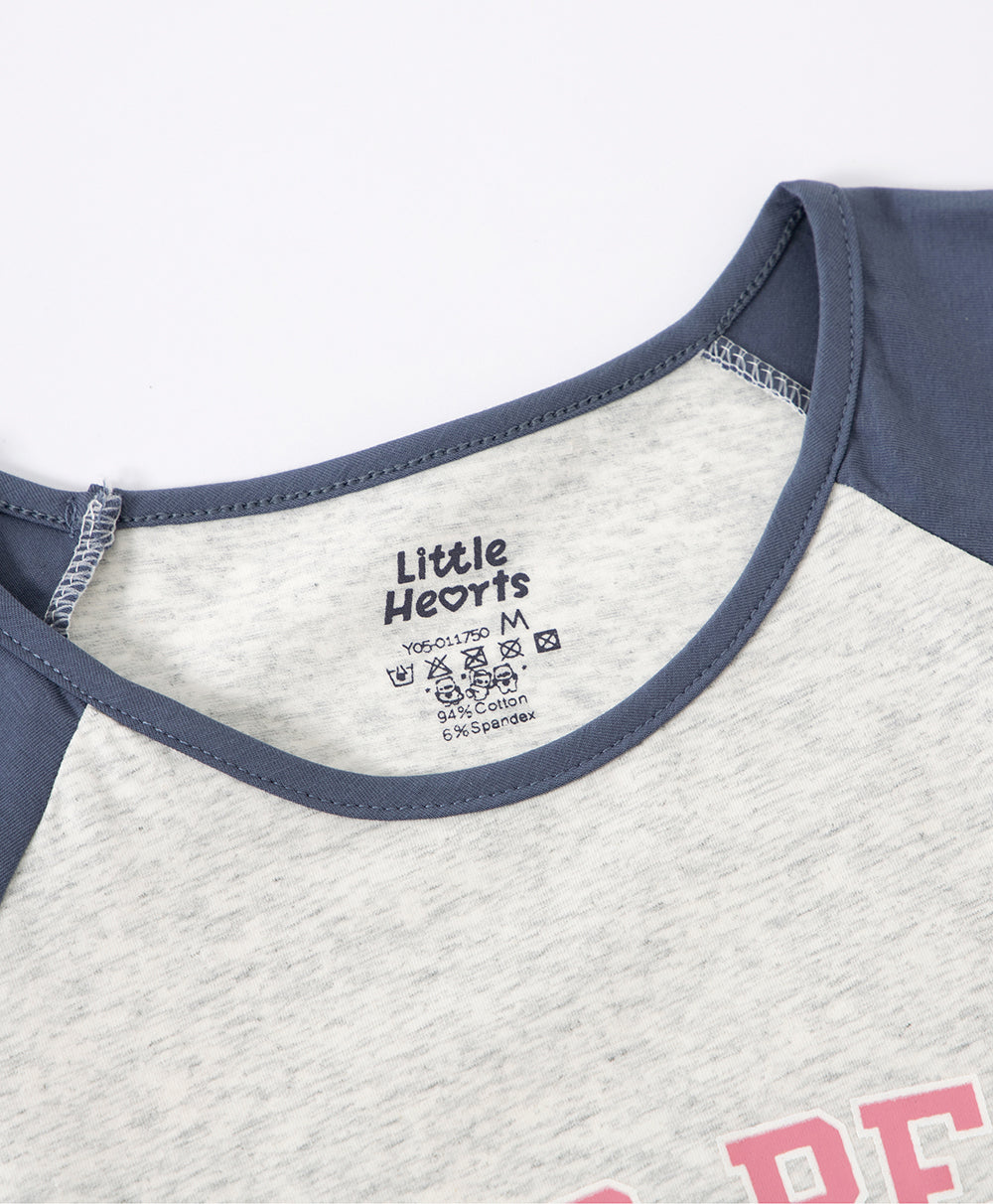 Girls' blue pajama set