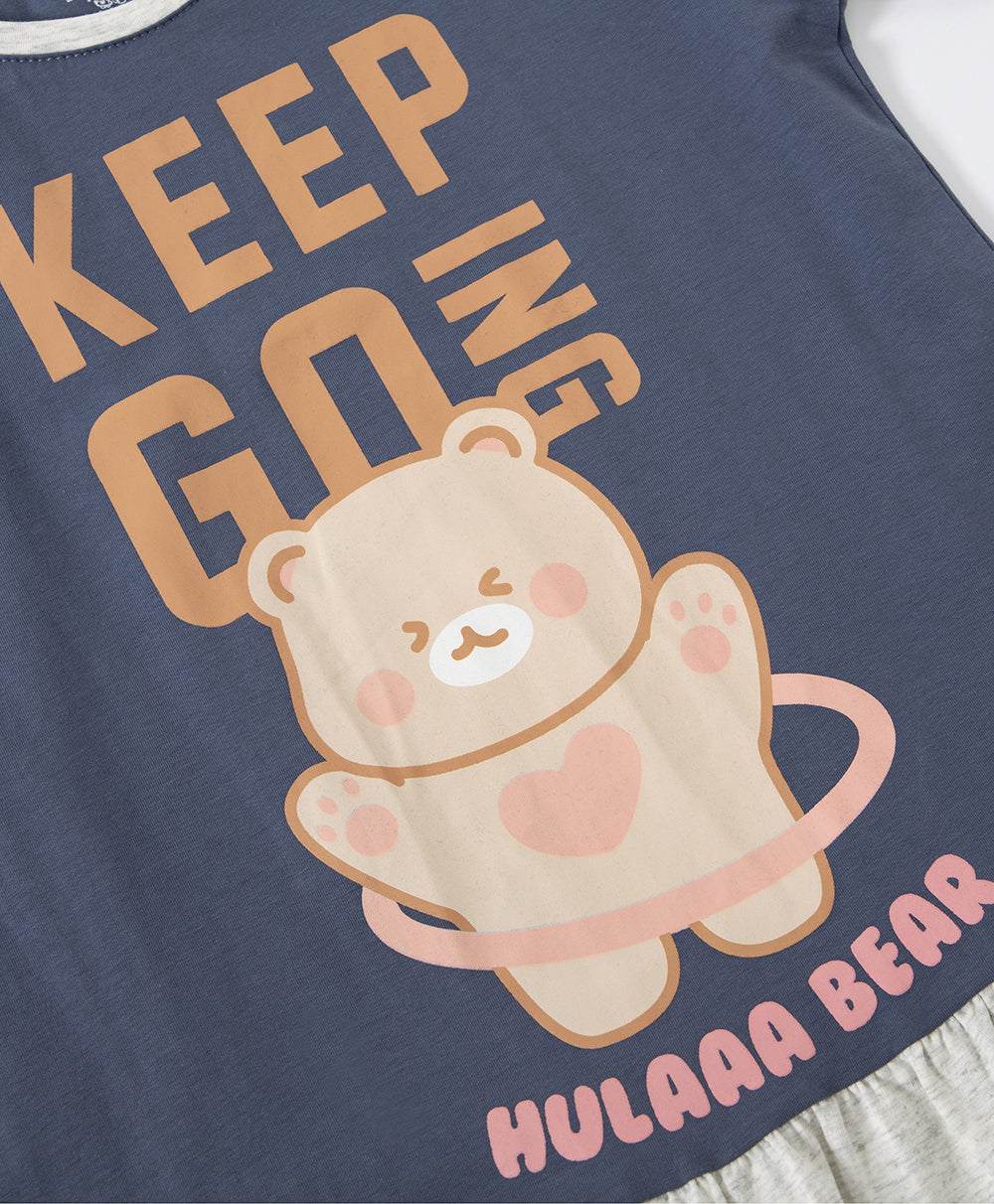 Girls' Bear Print Nightdress