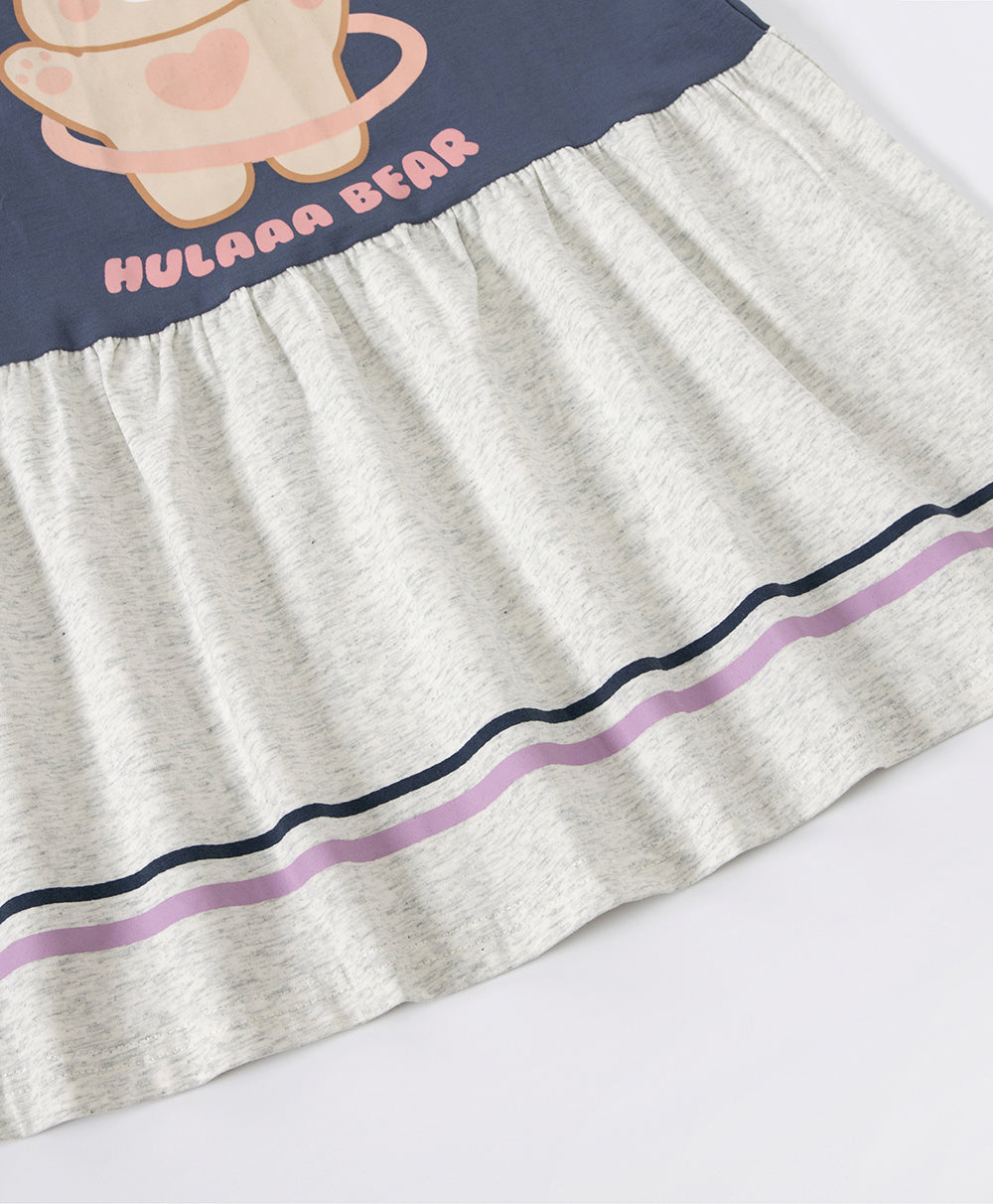 Girls' Bear Print Nightdress