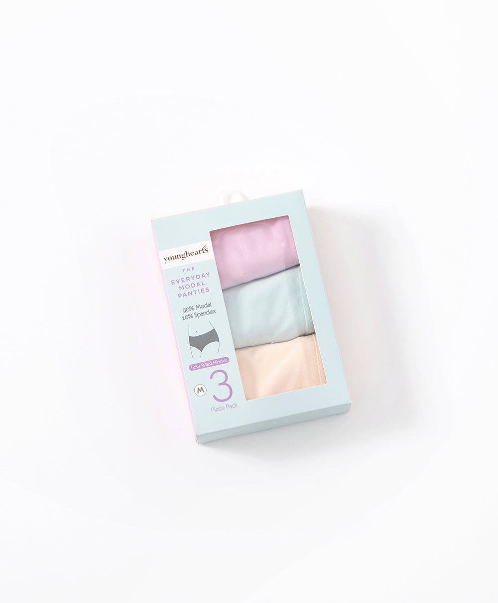 3pcs Modal Hipster Pack Panties