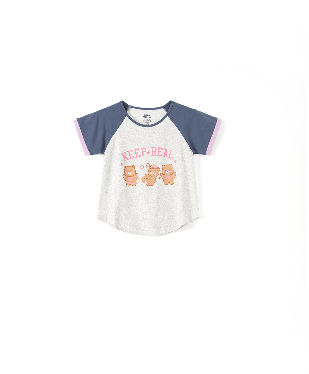 Girls' blue pajama set
